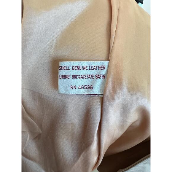 Vintage Wilsons Leather Camel Blazer – Soft Leather | Minimalist Neutral Jacket - Picture 8 of 9